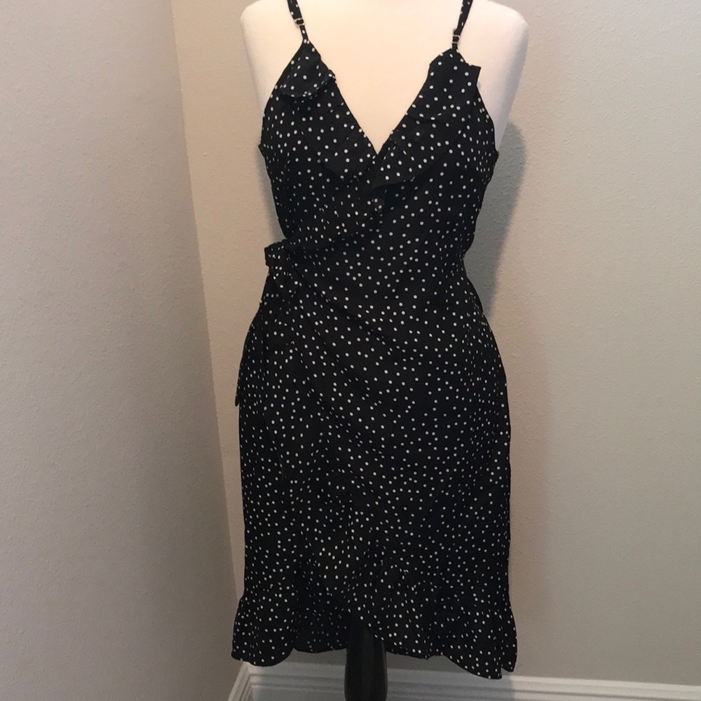 Polka Dot Wrap Dress